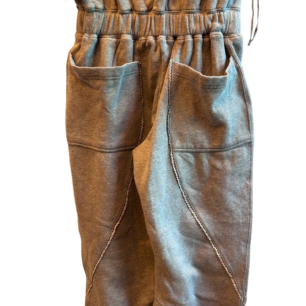 Free People Movement Heather Gray Jumpsuit with Hood Small NWT - Picture 11 of 12